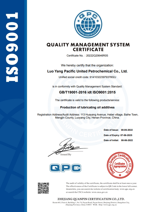 Quality Management System Certification